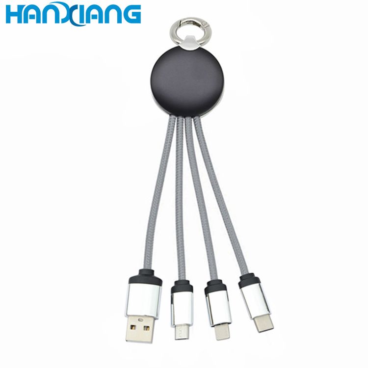 For Iphone Adapter 4 in 1 USB Data Cable USB Charger Mobile Phone Charging Cables