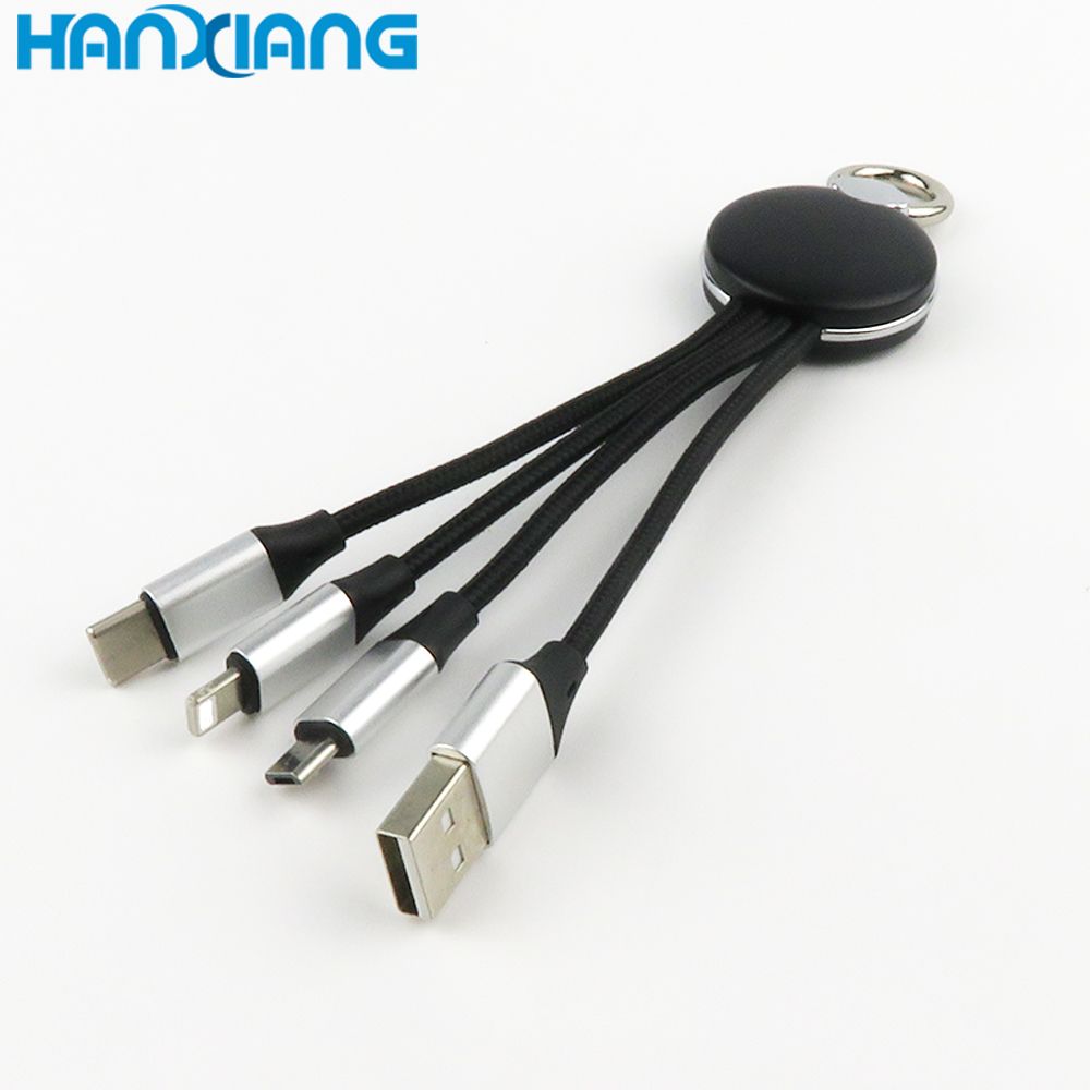 For Iphone Adapter 4 in 1 USB Data Cable USB Charger Mobile Phone Charging Cables