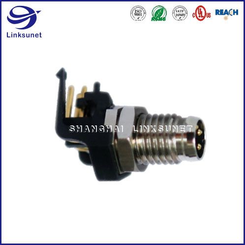 2 Pin M8 Metal Die-Casting  90Ã‚Â° Receptacle  Male for industrial wire harness