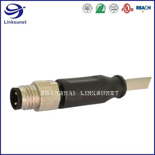 Waterproof connector and Wire M8 Screw Type Unshielded for automotive wire harness