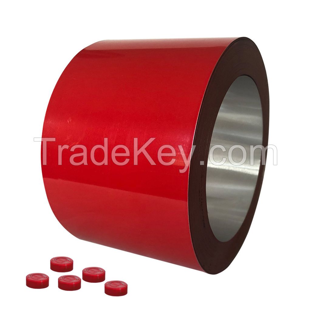 8011 colorful coated aluminium coil for medical caps