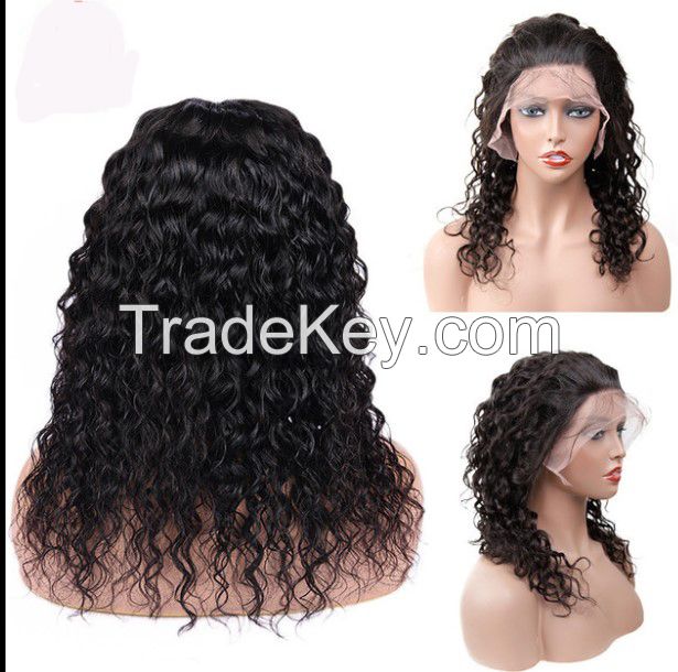 Lace frontal   13"x 4"     human hair wig