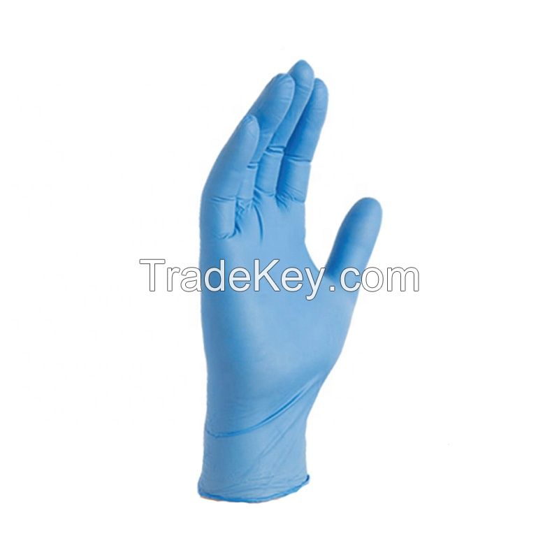 Disposable Powdered Nitrile Gloves Powder Free Examination Latex Gloves