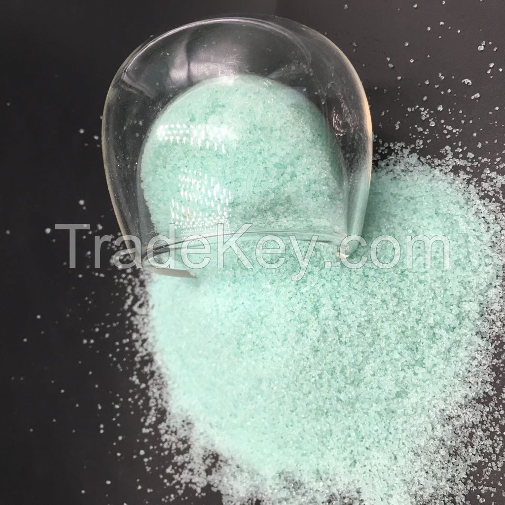 Chemical formula for Ferrous sulfate heptahydrate FeSO4.7H2O fertilizer