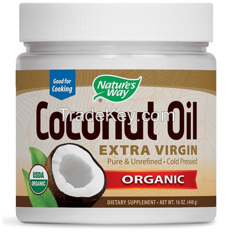 Natures Way, Organic Coconut Oil, Extra Virgin, 16 /32 oz 