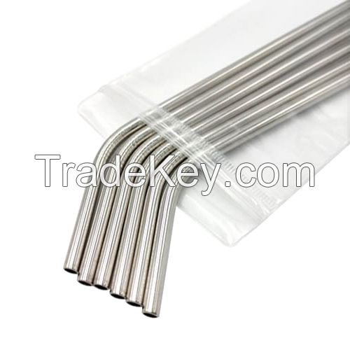Stainless Steel Straws with PVC Bag