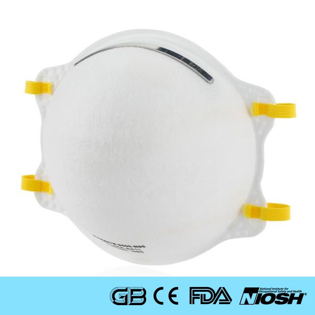 Makrite NIOSH N95 Flanged Edge N95 Respirator Disposable Fold Face Mask