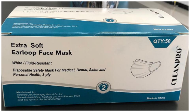 non-sterile disposable medical mask