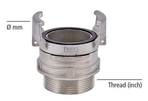  Guillemin from SME, Guillemin Adapter Lock Ring by Male Thread