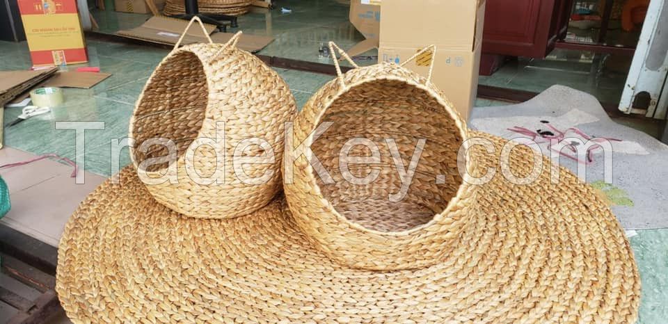 Cat house made by water hyacinth - handmade I 100% natural from Vietnam