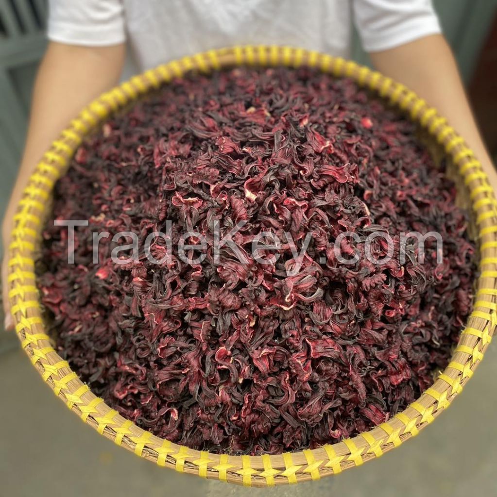 DRIED HIBISCUS/HIBICUS FLOWER TO PROCESS TEA/JAM//Ms. Serene +84582301365