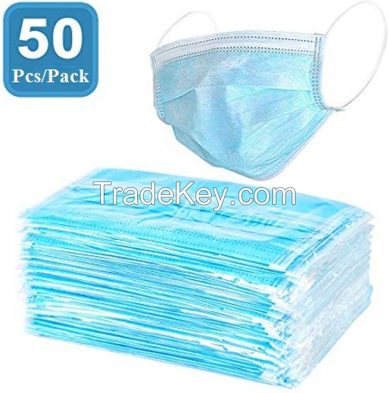 Thailand Factory Best sale 3ply surgical face mask  3 ply disposable face mask 