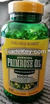 Holland & Barrett Natural Evening Primrose Oil 100 Capsules 500mg plus Vitamin B6