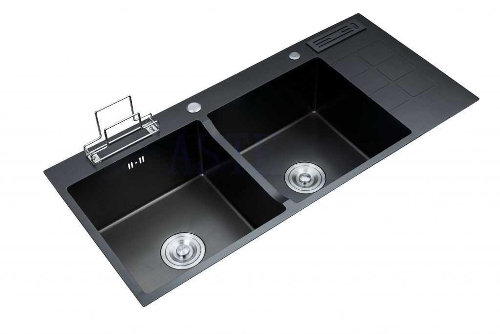 Asia&Pacific Area pressing double bowl stainless steel kitchen sink