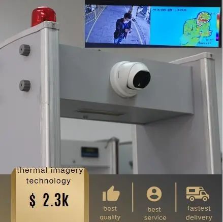 Walkthrough Metal Detector With Infrared Thermometer