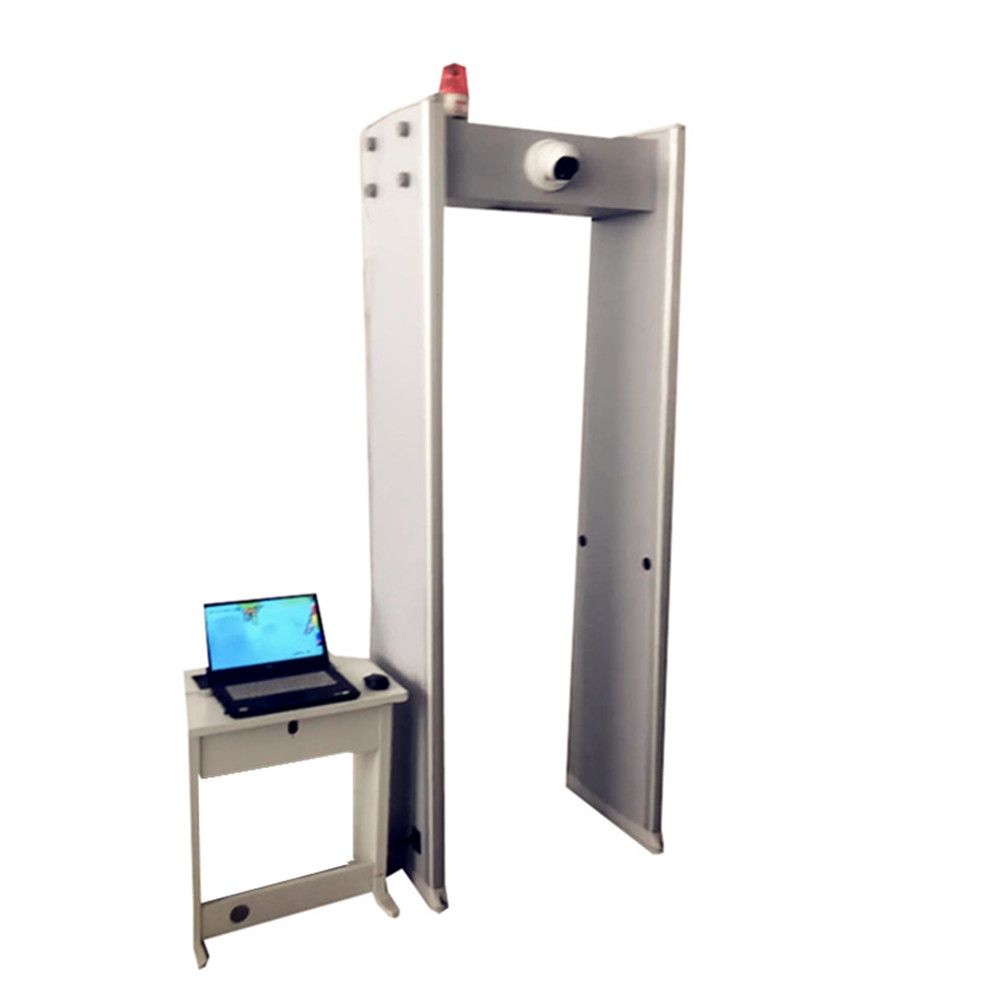 Walkthrough Metal Detector With Infrared Thermometer