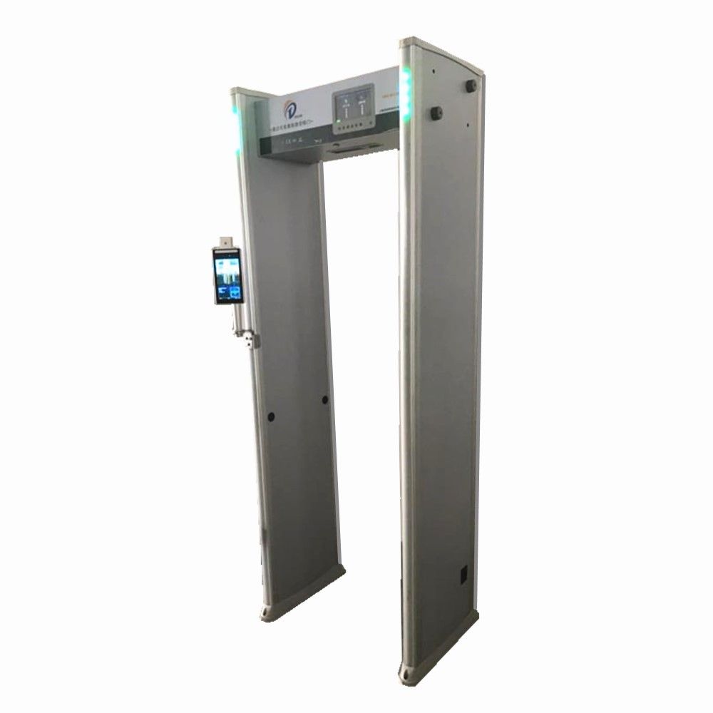 Thermal Detector Gate. Walk Through Metal Detector With Face Recognition &  Infrared Thermometer