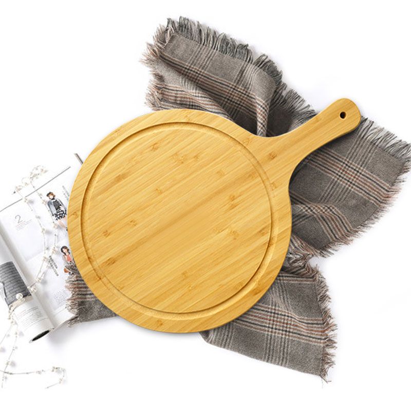 Multifunctional bamboo chopping board kitchen tool chopping board can be used to cut cheese, pizza, bread and vegetables