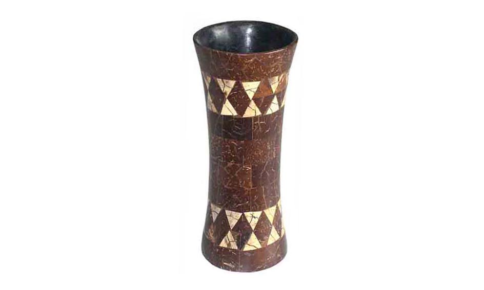 coconut shell vase
