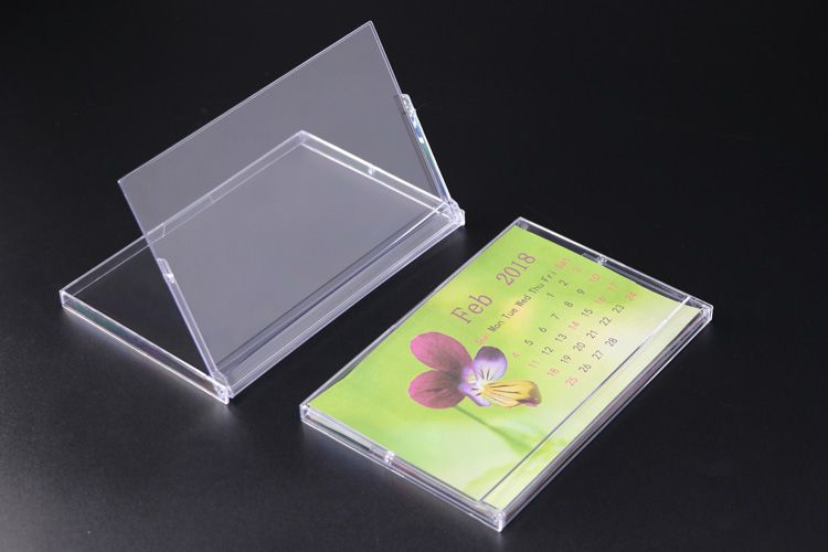 Wholesale Weisheng 4x6 Inch Office Desktop Stand Plastic Box Calendar