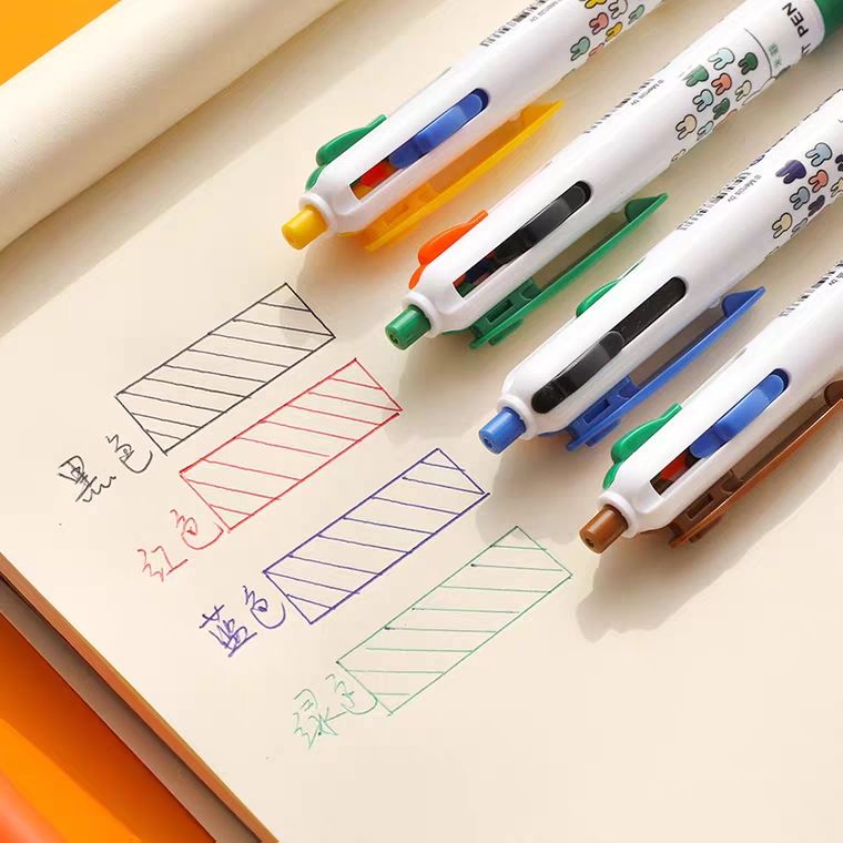 Aiya four-color ballpoint penpress multi-pen in one