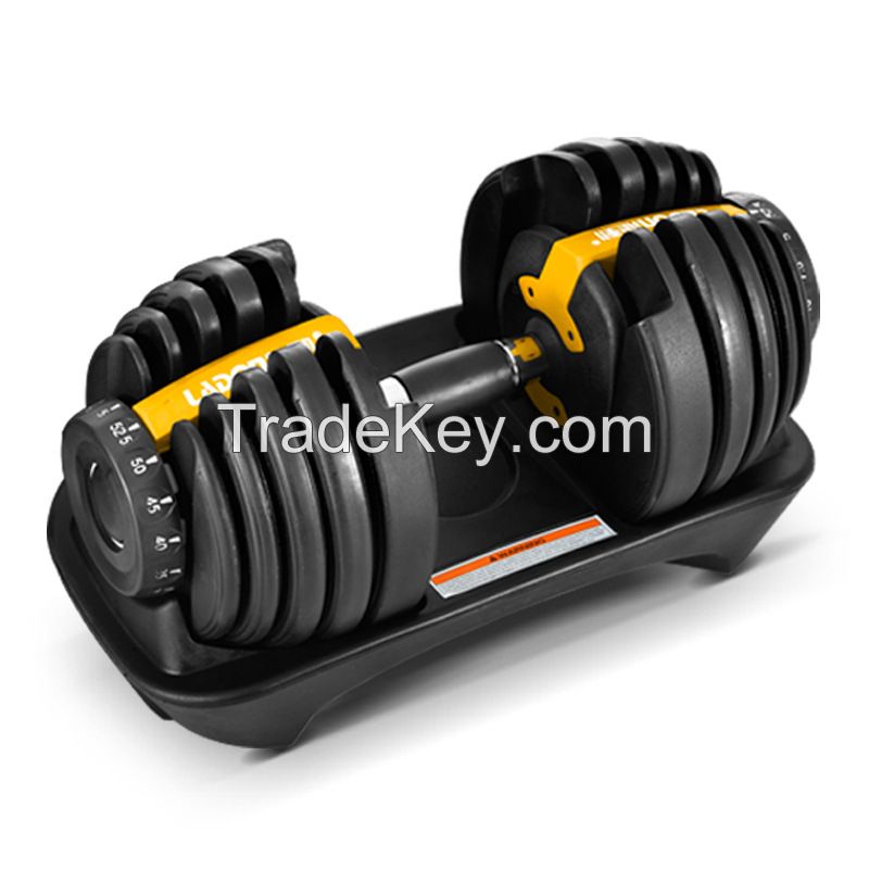 Adjustable Black Gym Fitness Dumbbell Sets for Home Office Use