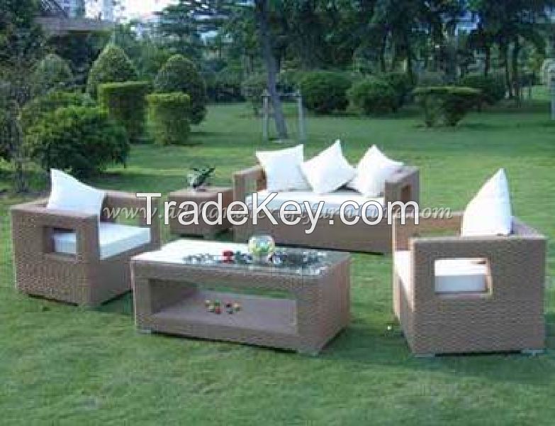 Wicker Furniture: Poly Rattan Sofa Set   Prsf-020