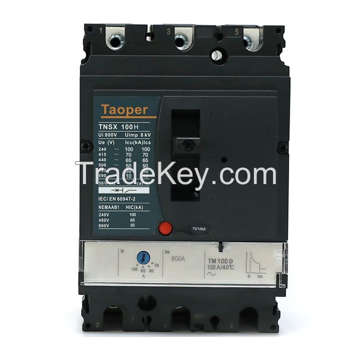 Taoper ComPact NSX MCCB NSX100B NSX100F NSX100N NSX100H Molded Case Circuit Breaker