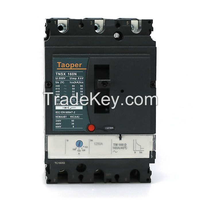 Taoper ComPact NSX MCCB NSX160B NSX160F NSX160N NSX160H Molded Case Circuit Breaker