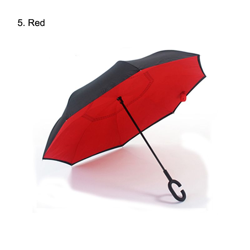 stock customized logo color reverse umbrella