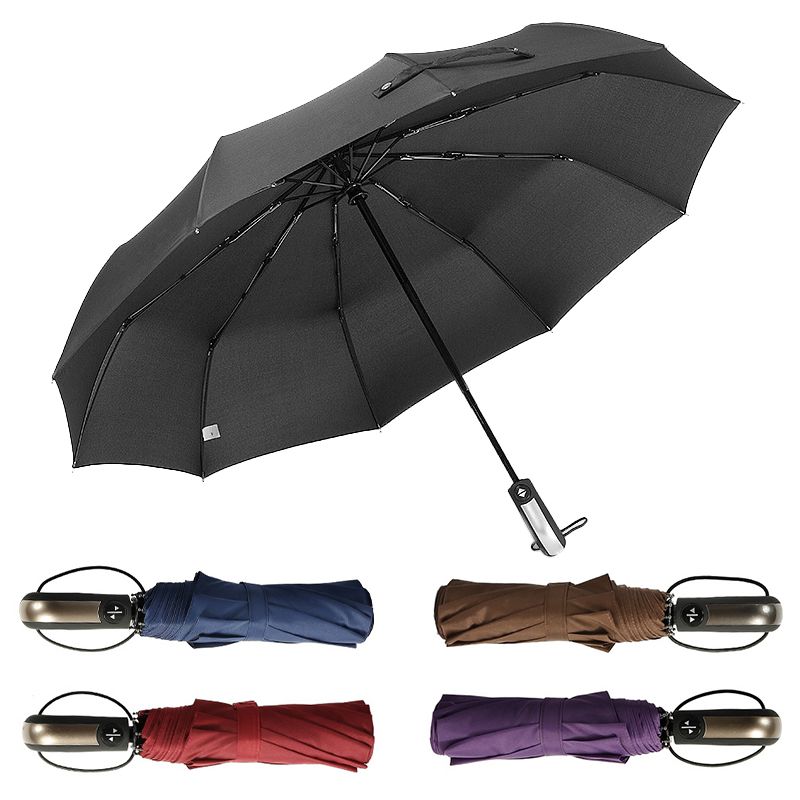 23inch 10K 190T pongee automatic folding umbrella promotional items umbrella
