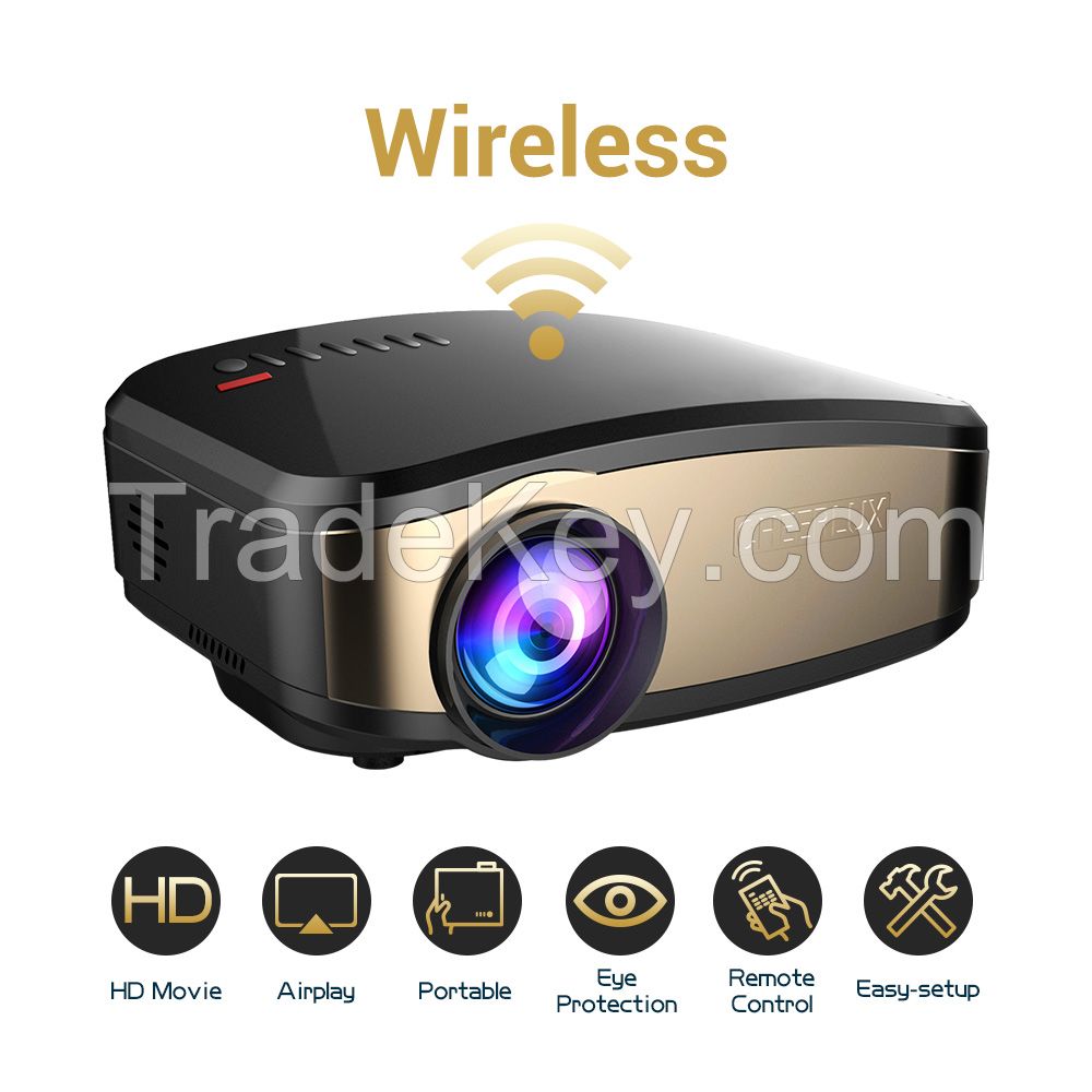 Cheerlux Mini wifi projector C6 video projector with 1500 lumens 1080p supported HD projector