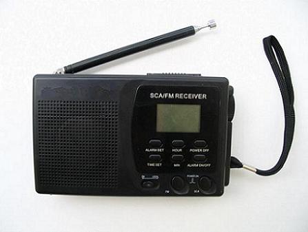 SCA/FM pocekt radio( digital display) SC-200D