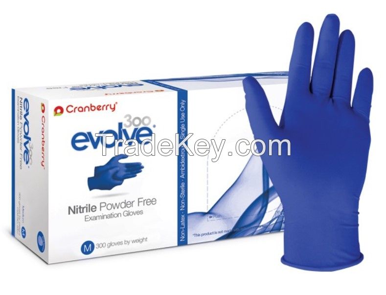 Cranberry Nitrile Gloves PRODUCTION