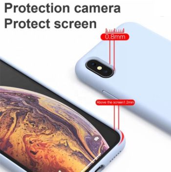 Apple mobile phone case full lens protection liquid silicone anti-collision soft shell