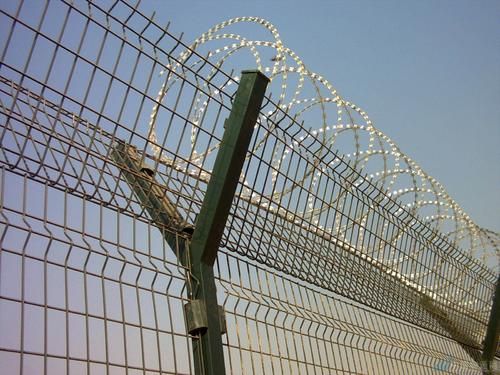 Airport 3d curved welded wire fence