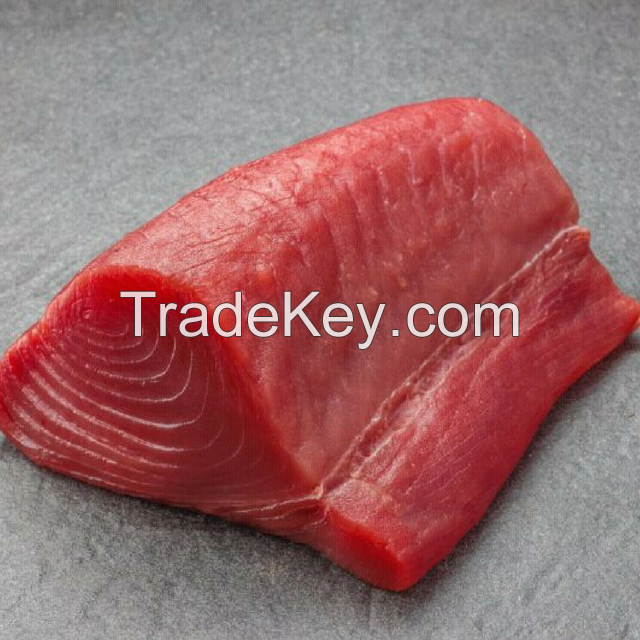 Ahi Yellowfin Tuna Fish Loin Wild Caught Frozen 10 lb., Steaked