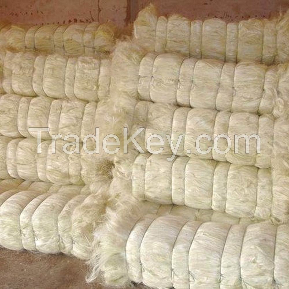 Raw Sisal Fiber, ropes, net, fiber, bamboo, coconut, cotton 