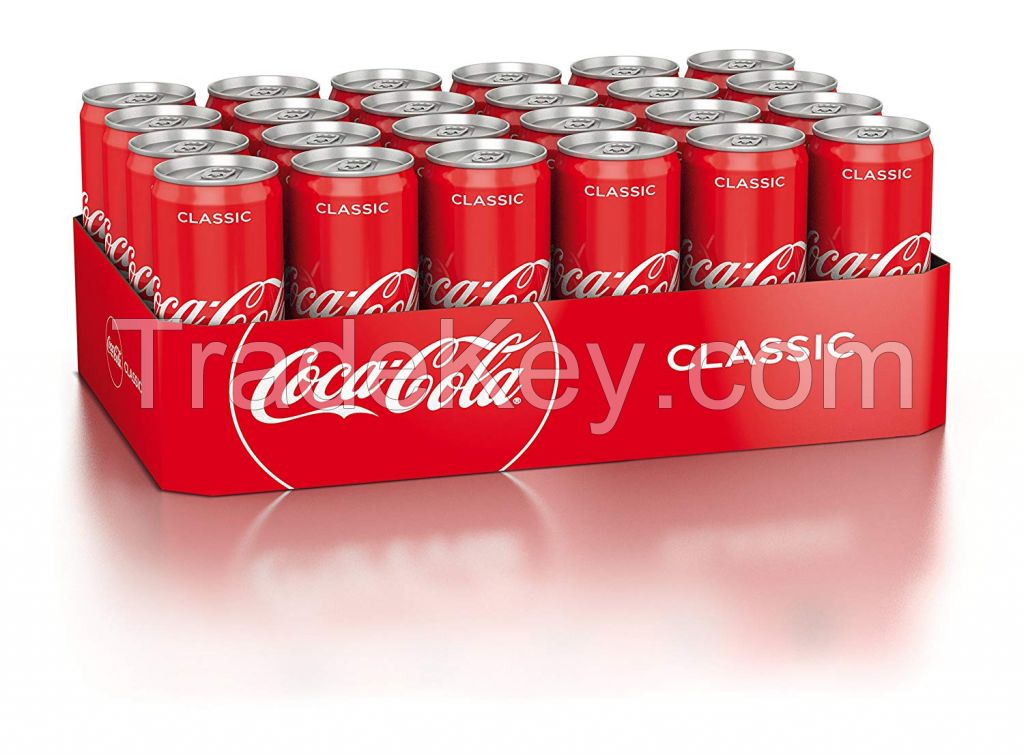 COCA COLA IN CANS - 24X33CL/ Coca-cola Carbonated Drinks 320ml x 24 