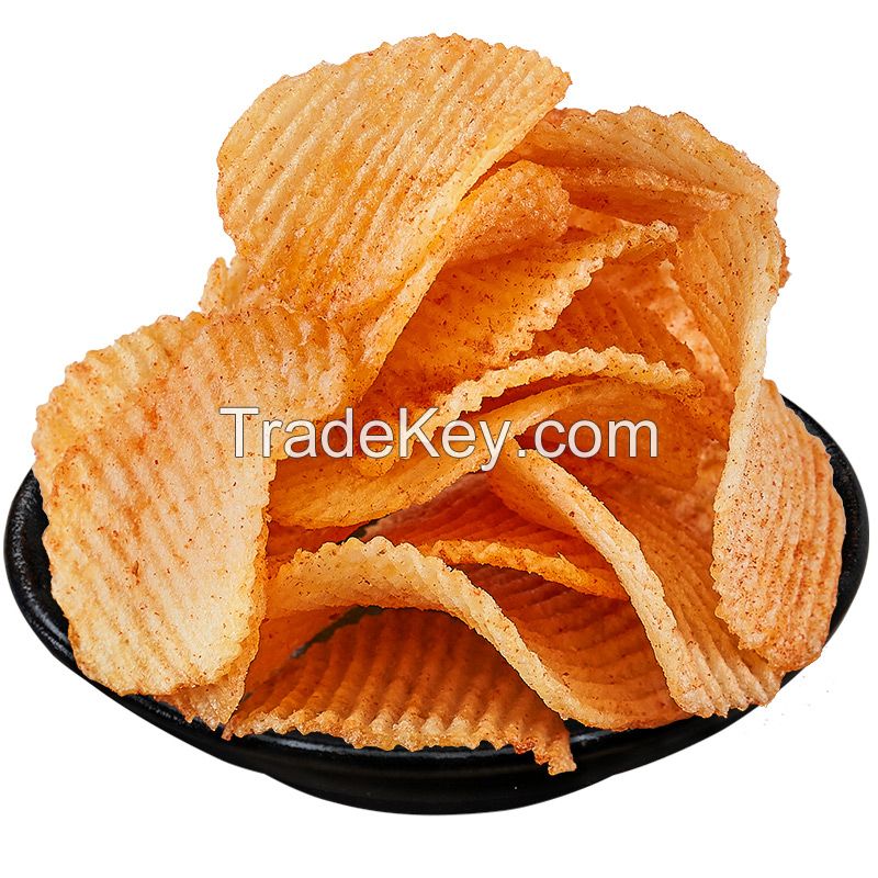  south Africa Healthy Snacks 60g Spicy Dried Potato Puffed Snacks Fresh-cut Spicy Potato Chips