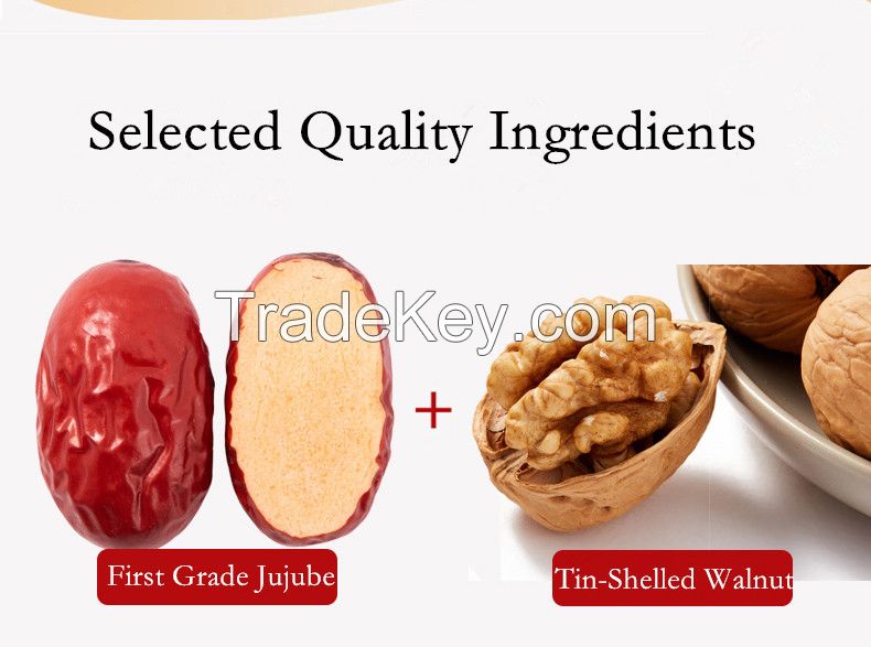 Sweet dried red dates jujube with walnut kernels healthy snack food for sell 