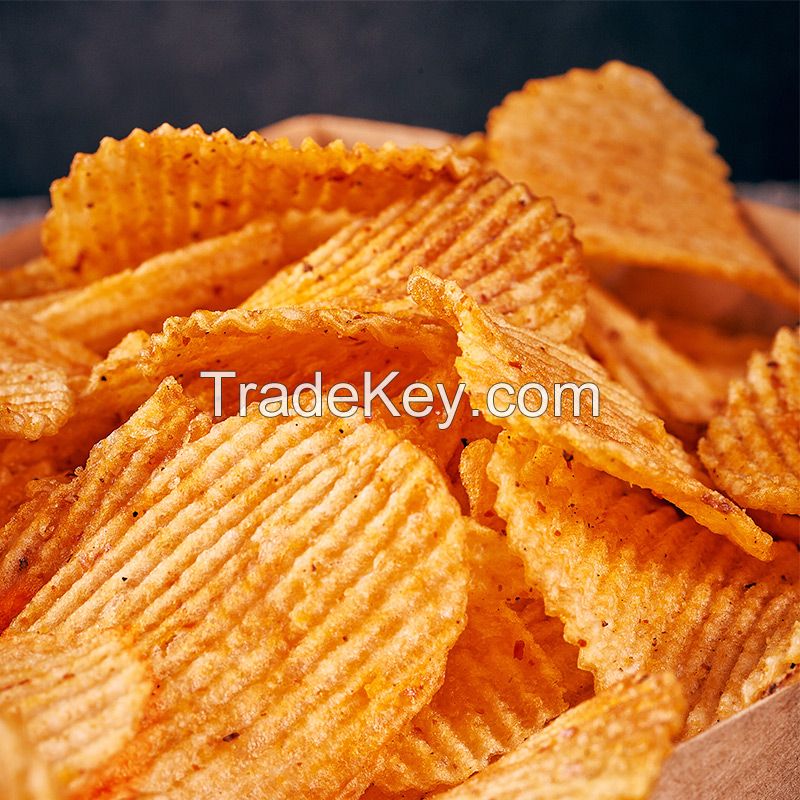  south Africa Healthy Snacks 60g Spicy Dried Potato Puffed Snacks Fresh-cut Spicy Potato Chips