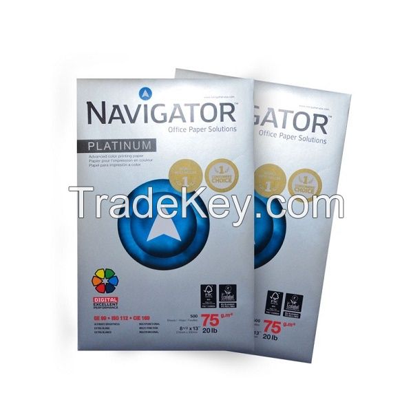 Super White Navigator A4 copier paper / Laser A4 Size Paper Copy Paper 80 gsm 