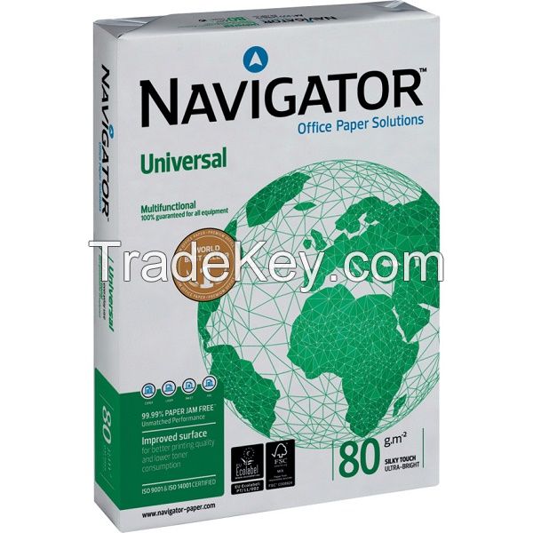 Super White Navigator A4 copier paper / Laser A4 Size Paper Copy Paper 80 gsm 