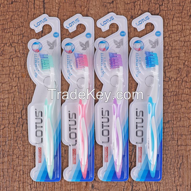 Adults Soft Bristle Toothbrush Plastic Tooth Brush