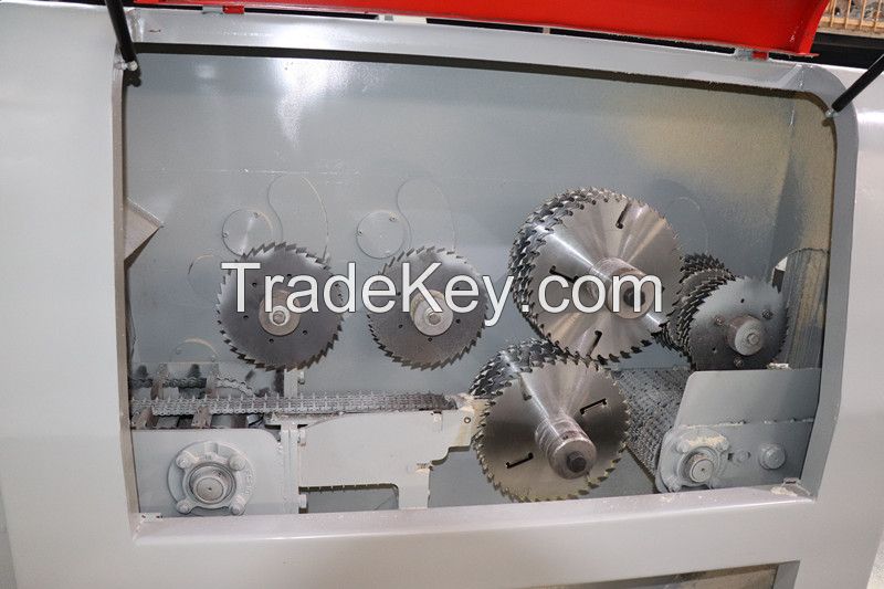 Wood Gang Rip Saw Machine, Log Multi Blade Saw Machine