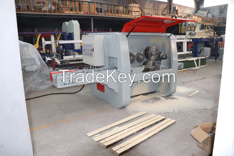 Wood Gang Rip Saw Machine, Log Multi Blade Saw Machine