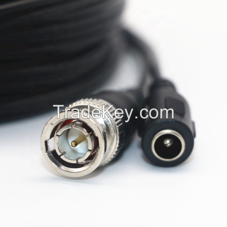 New Product 30M/98.4ft 2 in 1 Video BNC and DC Connector Cable CCTV 2MP/5MP AHD/TVI/CVI/CVBS Camera System Accessories