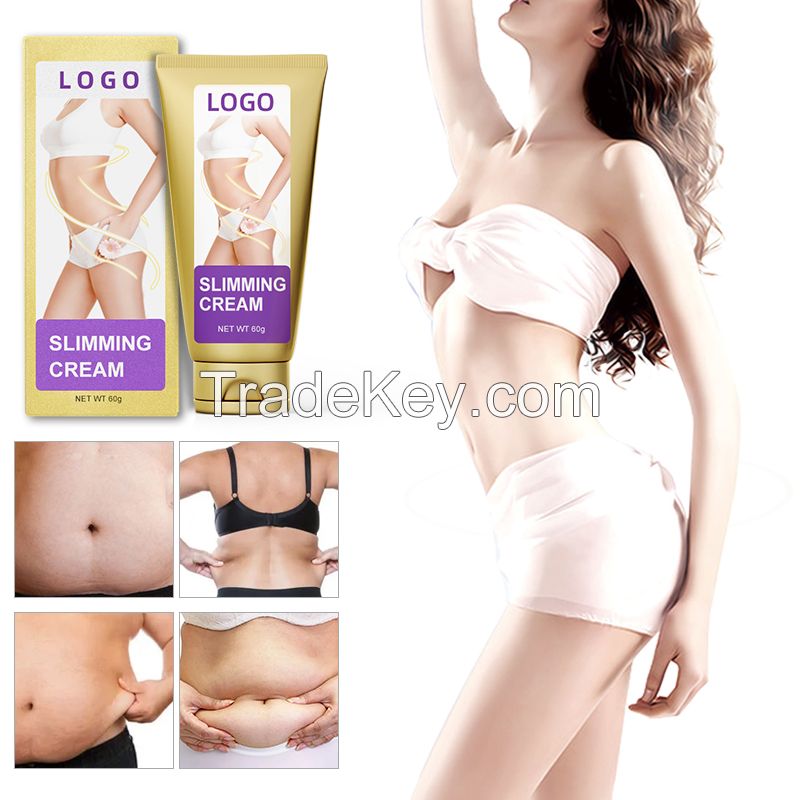 Private Label Organic Tummy Waist Calf Muscles Body Weight Loss Slimming Gel Cream Fat Burning Cellulite Hot Cream Slimming