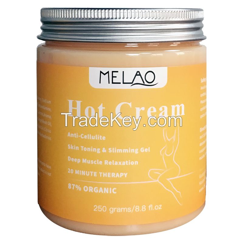 MELAO Weight Loss Cream Body Massager New 250g Anti Cellulite Hot Cream Fat Burner Gel Slimming Cream Massage Hot Anti-Cellulite